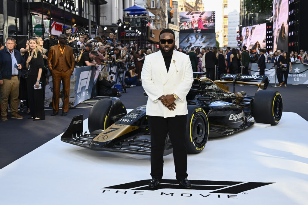 LONDON, ENGLAND - JUNE 23: Samson Kayo attends the European Premiere of F1 ® The Movie at Cineworld, Leicester Square on June 23, 2025 in London, England.  (Photo by Gareth Cattermole/Getty Images for Warner Bros. Pictures)